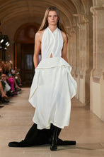 Victoria Beckham Cutout halterneck satin and  gown