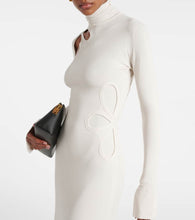 Victoria Beckham Cutout jersey midi dress