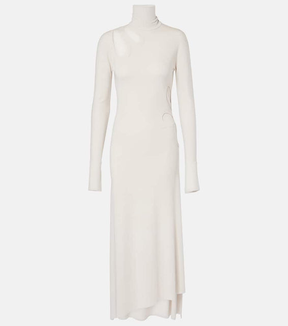 Victoria Beckham Cutout jersey midi dress
