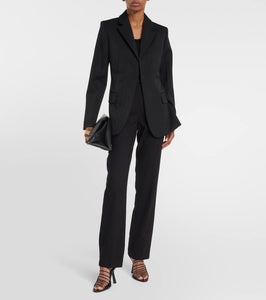 Victoria Beckham Cutout virgin wool blazer