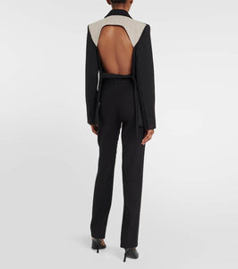 Victoria Beckham Cutout virgin wool blazer