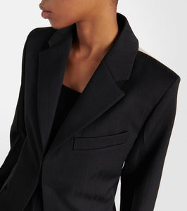 Victoria Beckham Cutout virgin wool blazer