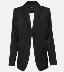 Victoria Beckham Cutout virgin wool blazer