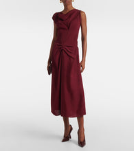 Victoria Beckham Deconstructed gathered midi dress