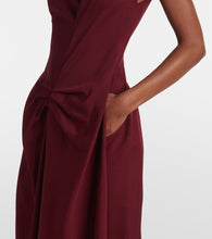 Victoria Beckham Deconstructed gathered midi dress