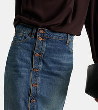 Victoria Beckham Denim midi skirt