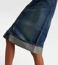 Victoria Beckham Denim midi skirt