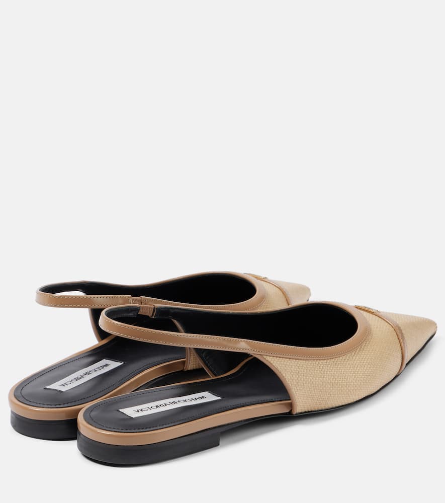Victoria Beckham Denim slingback flats