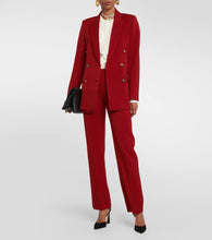Victoria Beckham Double-breasted wool-blend blazer