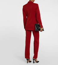 Victoria Beckham Double-breasted wool-blend blazer