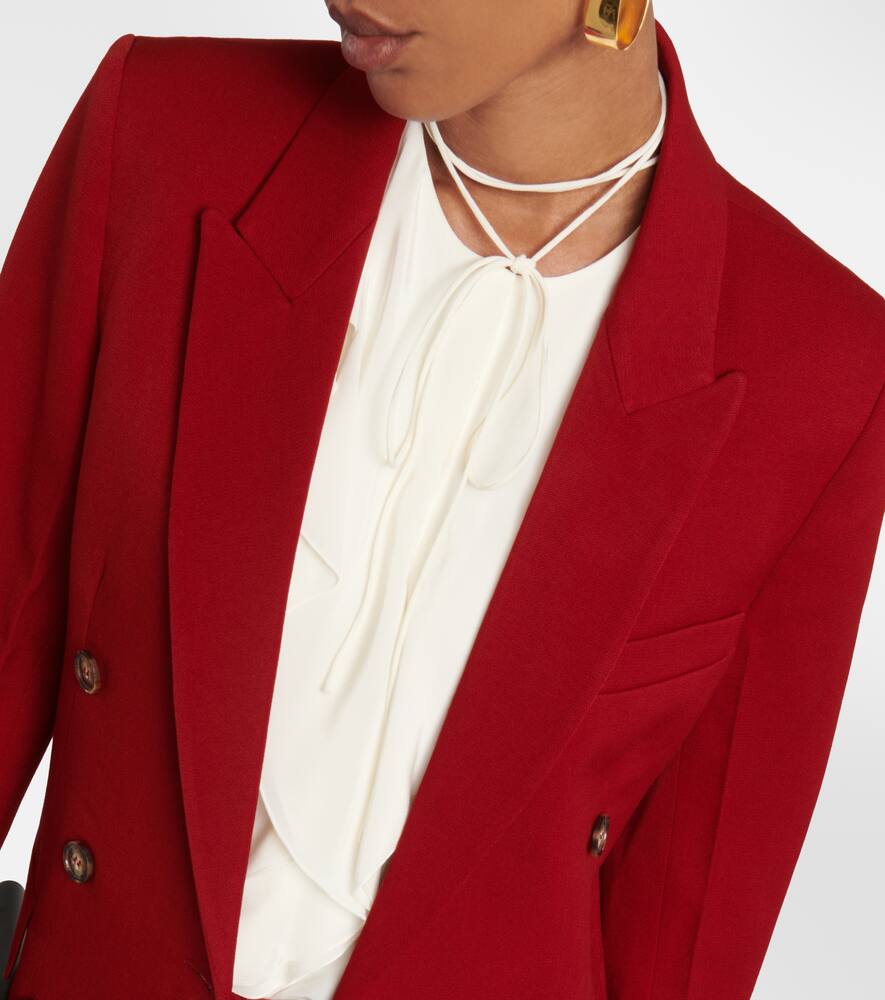 Victoria Beckham Double-breasted wool-blend blazer