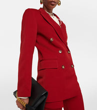 Victoria Beckham Double-breasted wool-blend blazer