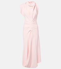 Victoria Beckham Draped  midi dress. 维多利亚·贝克汉姆垂褶中长连衣裙