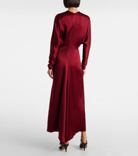Victoria Beckham Draped  satin midi dress