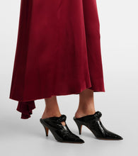 Victoria Beckham Draped  satin midi dress
