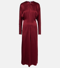 Victoria Beckham Draped  satin midi dress. Victoria Beckham 垂褶缎面中长连衣裙
