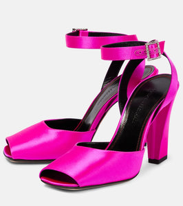 Victoria Beckham Embellished satin sandals