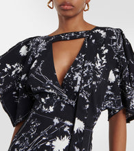 Victoria Beckham Floral cady midi dress