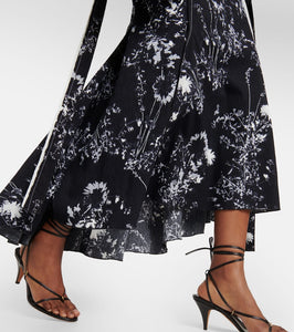 Victoria Beckham Floral cady midi dress
