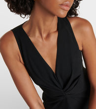 Victoria Beckham Gathered asymmetric maxi dress