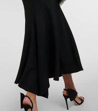 Victoria Beckham Gathered asymmetric maxi dress
