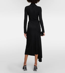 Victoria Beckham Gathered draped midi dress