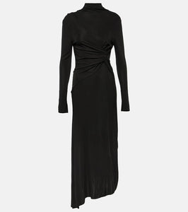 Victoria Beckham Gathered draped midi dress