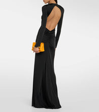 Victoria Beckham Gathered jersey maxi dress