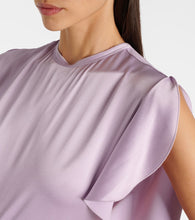 Victoria Beckham Gathered ruched satin gown