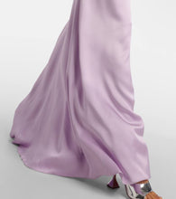 Victoria Beckham Gathered ruched satin gown