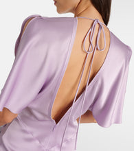 Victoria Beckham Gathered ruched satin gown