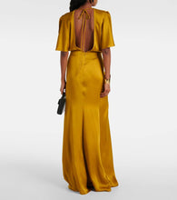 Victoria Beckham Gathered satin gown