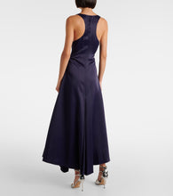 Victoria Beckham Gathered satin maxi dress