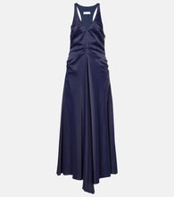 Victoria Beckham Gathered satin maxi dress. 维多利亚·贝克汉姆褶皱缎面长裙