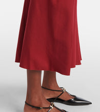 Victoria Beckham Gathered wool-blend midi dress