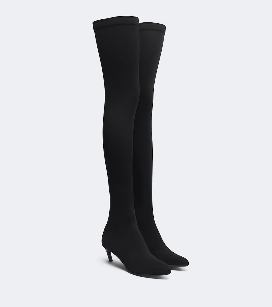 Victoria Beckham Harlow jersey over-the-knee boots