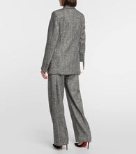 Victoria Beckham Herringbone wool-blend blazer