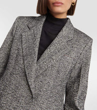 Victoria Beckham Herringbone wool-blend blazer