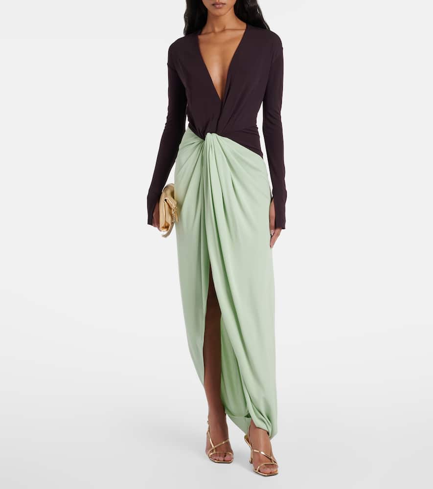 Victoria Beckham Knot-detail jersey gown