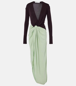 Victoria Beckham Knot-detail jersey gown