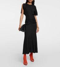Victoria Beckham Leather-trimmed over-the-knee boots