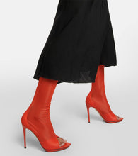 Victoria Beckham Leather-trimmed over-the-knee boots