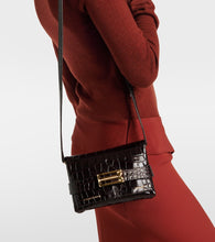 Victoria Beckham Mini croc-effect leather clutch