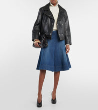 Victoria Beckham Oversized leather jacket