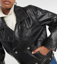 Victoria Beckham Oversized leather jacket