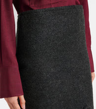 Victoria Beckham Padded high-rise wool pencil skirt