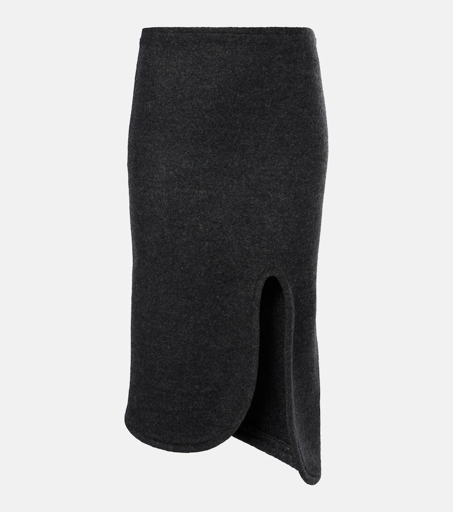 Victoria Beckham Padded high-rise wool pencil skirt - 维多利亚·贝克汉姆高腰羊毛铅笔裙