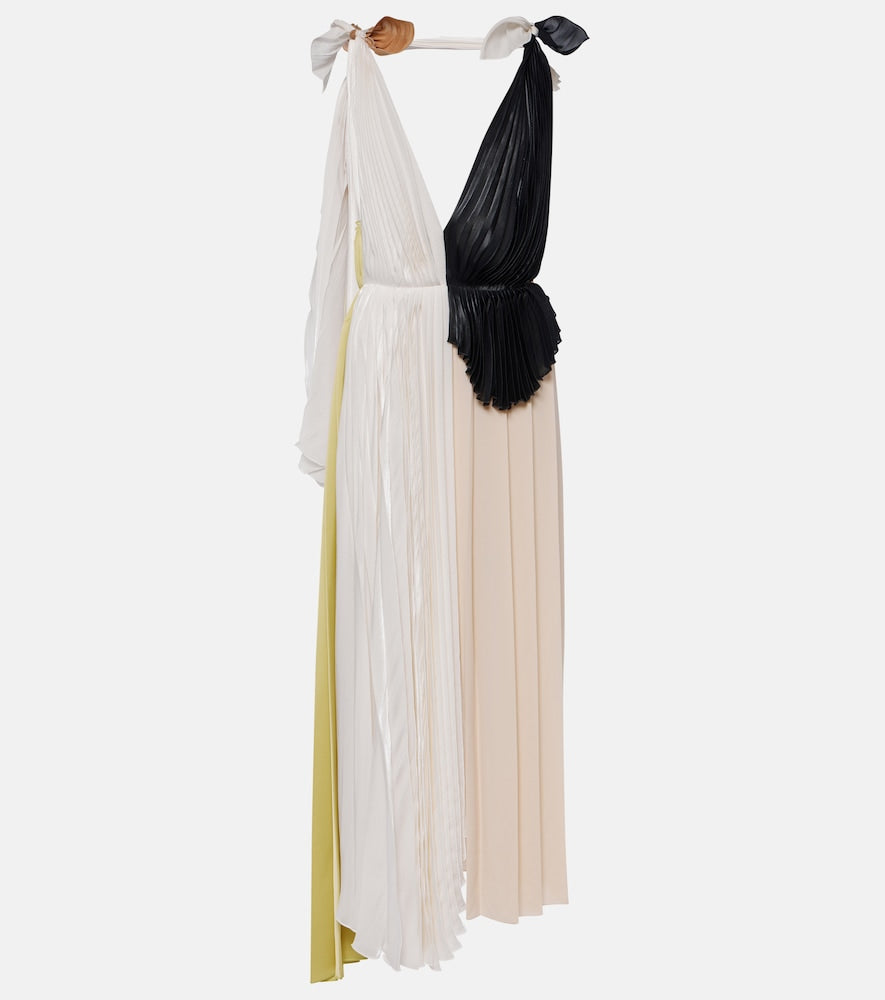 Victoria Beckham Pleated maxi dress. 维多利亚·贝克汉姆褶皱长裙