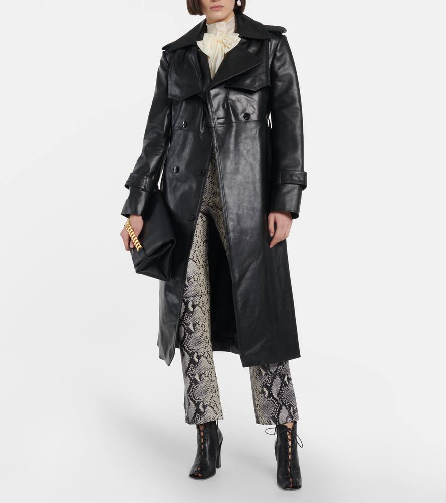 Victoria Beckham Reese leather peep-toe ankle boots