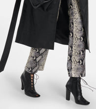 Victoria Beckham Reese leather peep-toe ankle boots